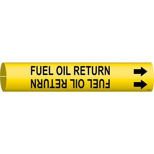Brady Pipe Mrkr, Fuel Oil Return, 1-1/2to2-3/8In, 4064-B 4064-B