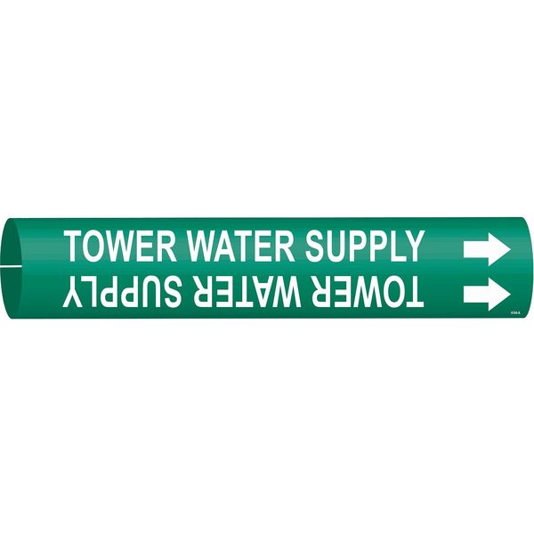 Brady Pipe Mrkr, Tower Water Supply, 3/4 to1-3/8 4144-A