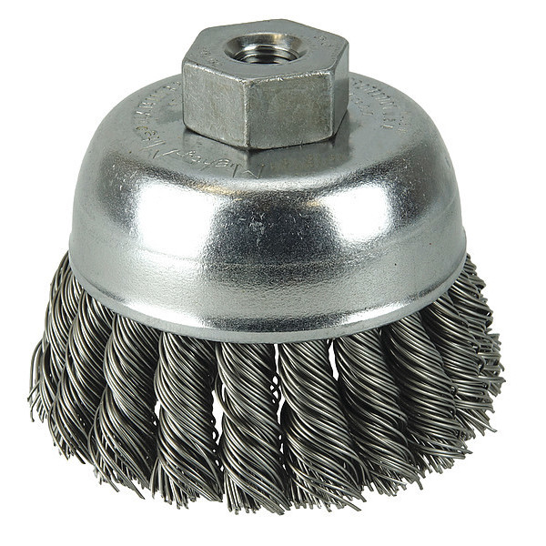 Weiler Crimped Wire Cup Wire Brush, 2-3/4" 96272