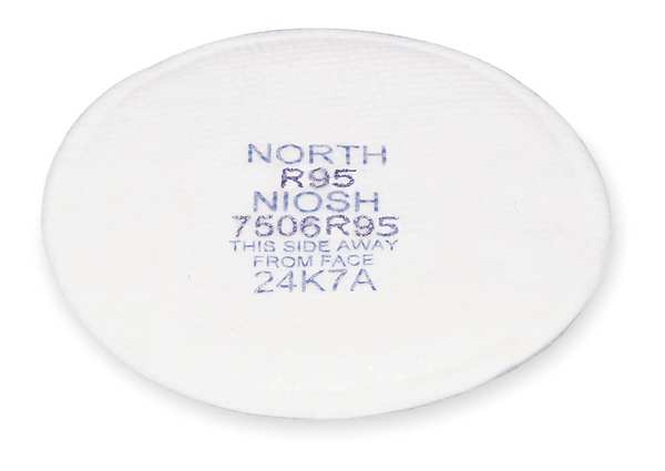 Honeywell North Filter, R95, White, 10 PK, NIOSH 7506R95