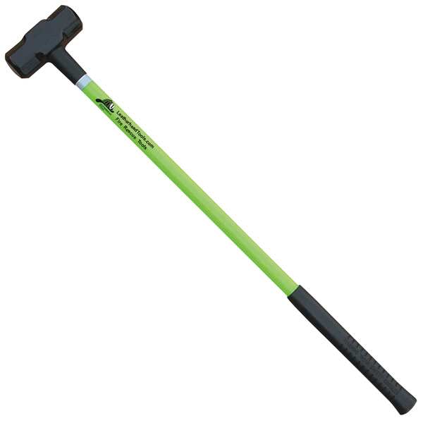 Leatherhead Tools Sledge Hammer, 36" Lime Fiberglass Handle, 8 lb. Head SLL-8-36