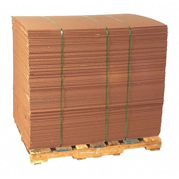 Zoro Select Corrugated Pads, 48x48, PK10 5HZU4