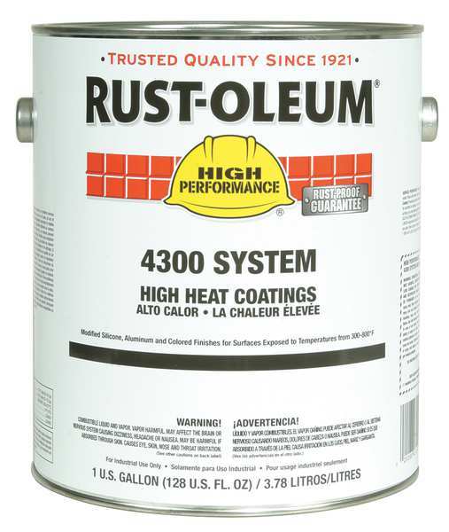 Rust-Oleum Heat Resistant, Aluminum, 1gal 4315402