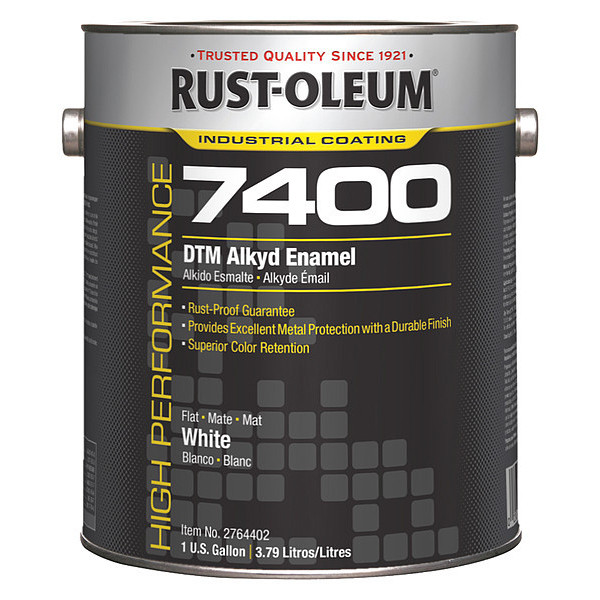 RustOleum 2764402 35.98 1 gal. White Flat Oil Interior/Exterior Paint