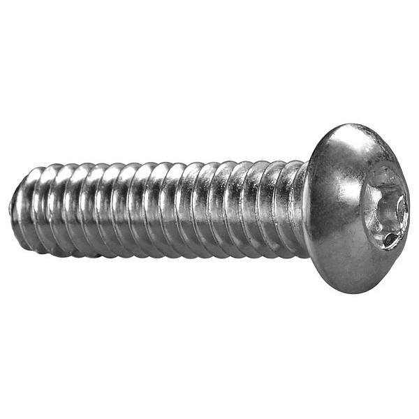 Tamper-Pruf Screws #10-24 x 1-1/4 in Torx Button Machine Screw, Zinc Plated Steel, 50 PK 400260