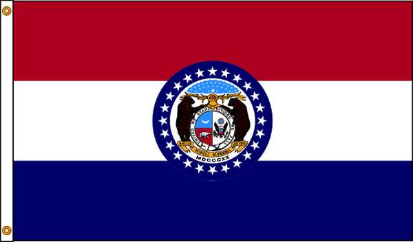 Nylglo Missouri Flag, 4x6 Ft, Nylon 142970