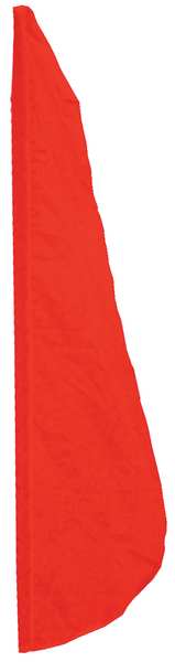 Annin Flagmakers Feather Flag, 2x8 Ft, Red 9red