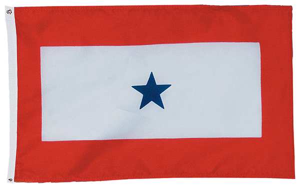 Nylglo Service Star Flag, 3x5 Ft, Nylon 440402