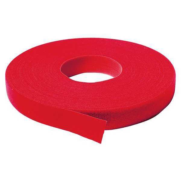 Velcro Brand Back-to-Back Strap, No Adhesive, 37.5 ft, 3/4 in Wd, Red 176064