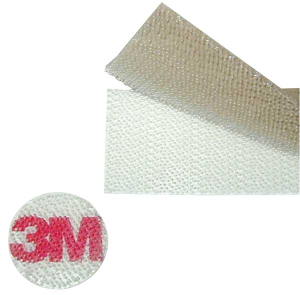 3M Reclosable Fastener, Disc, Acrylic Adhesive, 7/8 in, Clear, 900 PK SJ4570