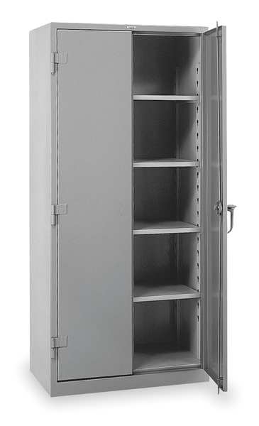 Lyon 14 ga. ga. Steel Storage Cabinet, 36 in W, 82 in H, Stationary DD1114
