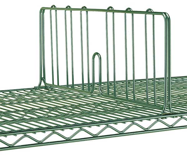 Metro Shelf Divider 24"W, Green, 6PK DD24K3