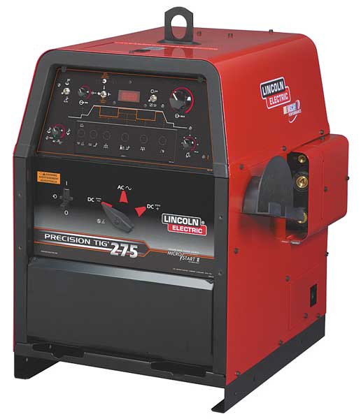 Lincoln Electric Tig Welder, Precision TIG 275 Series, 208/230/460V AC, 340 Max. Output Amps, 275A @ 31V Rated Output K2619-1
