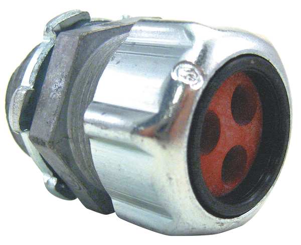 Abb Installation Products Liquid Tight Connector, 1 in., Silver 2540-3