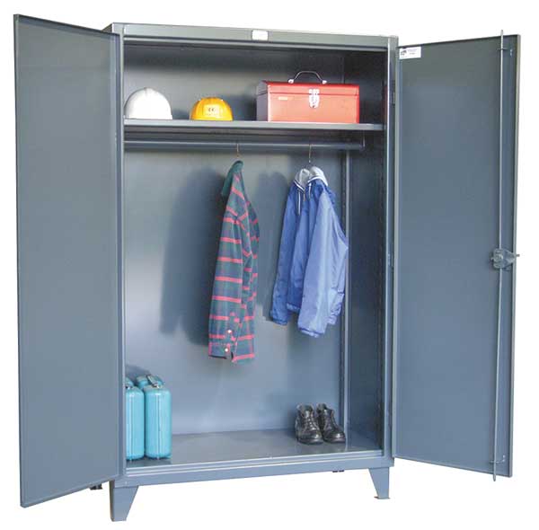 Strong Hold 12 ga. ga. Steel Storage Cabinet, 60 in W, 78 in H, Stationary 56-WR-241