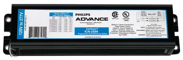 Advance 47 to 188 Watts, 1 or 2 Lamps, Electronic Ballast ICN-2S86-SC