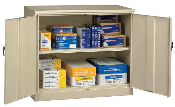 Tennsco 20 ga. ga. Steel Storage Cabinet, 48 in W, 42 in H J2442SU-PY