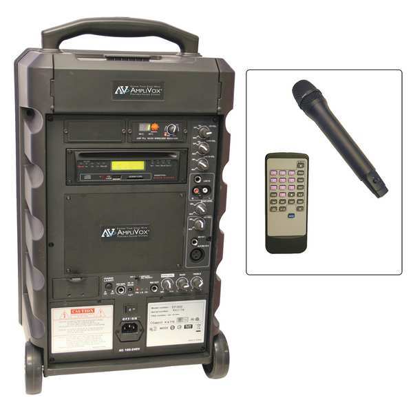 Amplivox Sound Systems Publilc Address System, Wireless, 100 Watt SW800