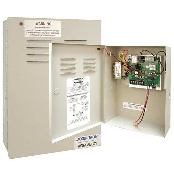 Securitron Power Supply, 24V Boxed, White BPS-24-3