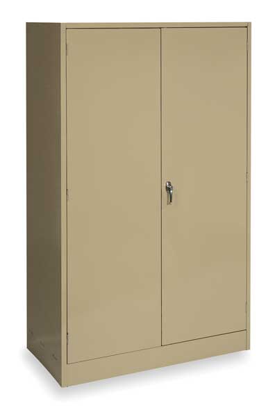 Zoro Select 24 ga. ga. Steel Storage Cabinet, 48 in W, 78 in H, Stationary 1UFE7