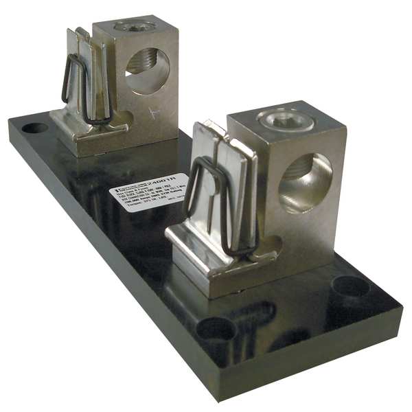 Mersen Open Fuse Block, H; K5 UL Class, 1 Poles, 400A Amp Range, 250V AC/DC Volt Rating 24001