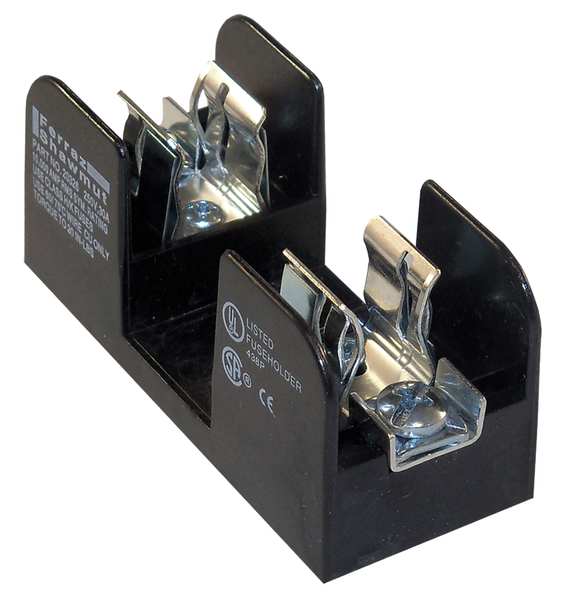 Mersen Open Fuse Block, R UL Class, 1 Poles, 30A Amp Range, 250V AC/DC Volt Rating 20326R