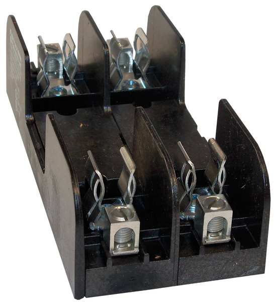 Mersen Open Fuse Block, H; K5 UL Class, 2 Poles, 30A Amp Range, 600V AC/DC Volt Rating 60302