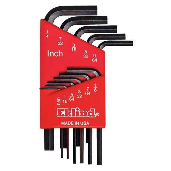 Eklind 11 Piece SAE L-Shape Hex Key Set, 10111 10111