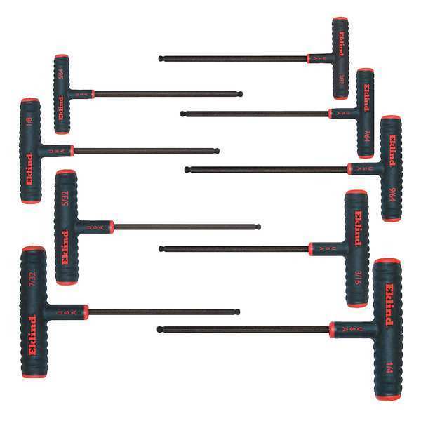 Eklind 9 Piece SAE T-Shape Hex Key Set, 60809 60809