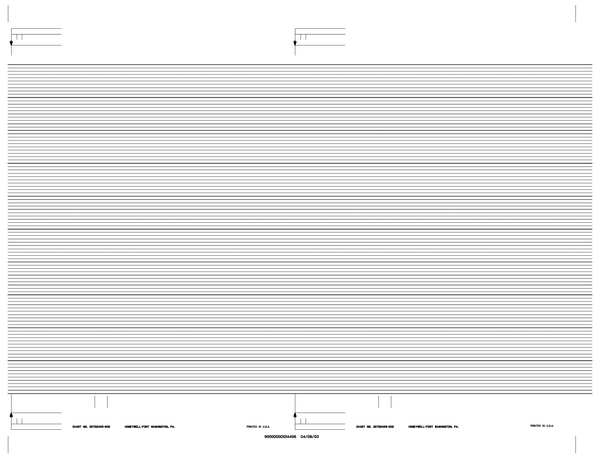 Honeywell Strip Chart, Roll, Range None, Length 83 Ft BN  30752499-002