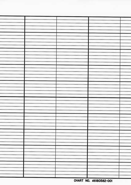Honeywell Strip Chart, Fanfold, Range None, 46 Ft BN  46180582-001