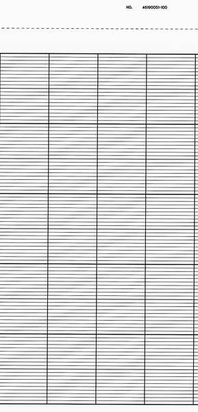 Honeywell Strip Chart, Fanfold, Range None, 115 Ft BN  46190051-100