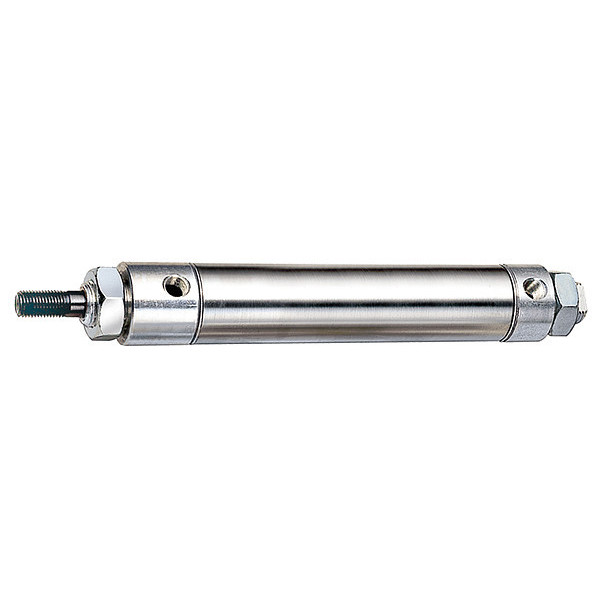 Speedaire Air Cylinder, 1 1/4 in Bore, 4 in Stroke, Round Body Double Acting 5ZDZ9