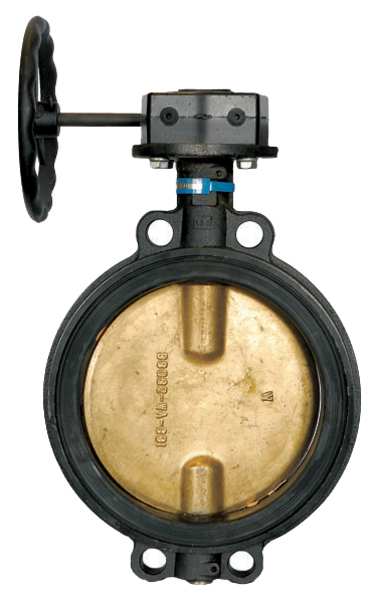 Milwaukee Valve Butterfly Valve, Wafer, Pipe Size 8 In HW334V