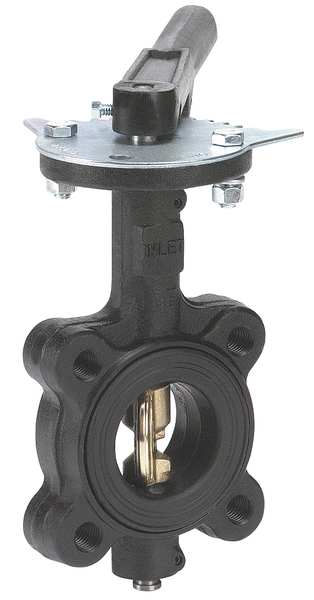 Milwaukee Valve Butterfly Valve, Lug, Pipe Size 2 1/2 In ML234V