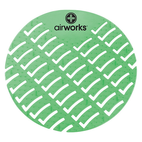 Air Works Urinal Screen, Round, Evergreen, PK60 AWUS005