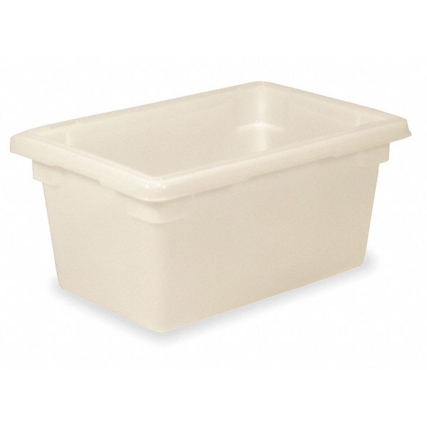 Rubbermaid FG350600WHT White Polyethylene Food Storage Box - 26 x