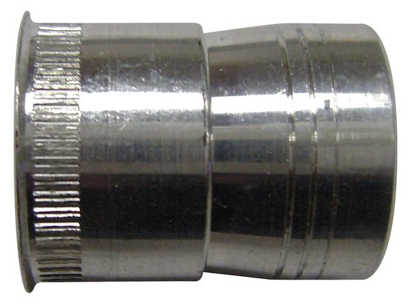Zoro Select Nut Insert, 3/8"-16 Thrd Sz, 23/32 in L, Steel, Zinc Plated, 25 PK U64060.037.0001