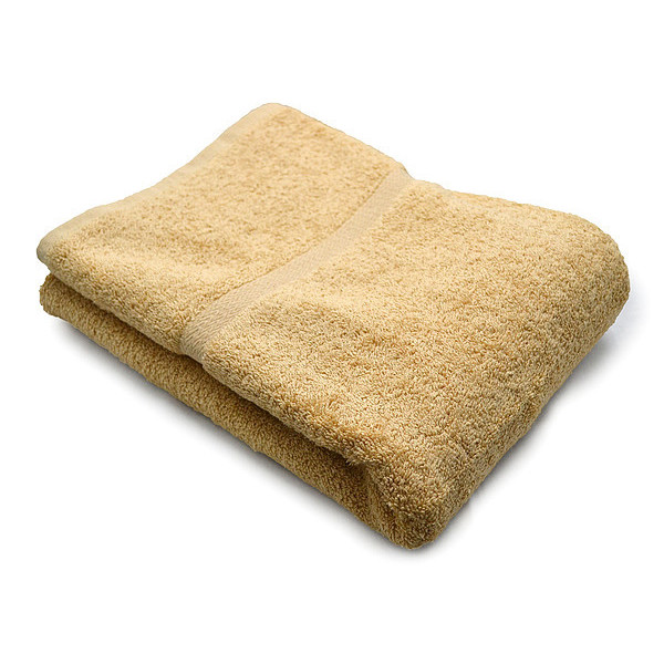 R & R Textile Bath Towel, 27x50 In, Beige, PK12 X01170