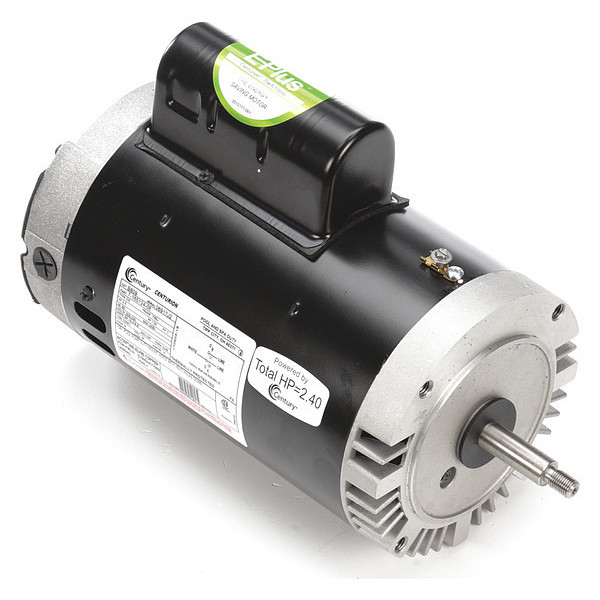 Century Pool Pump Motor, Permanent Split Capacitor, 2 HP, 56J Frame, 3,450 Nameplate RPM B809