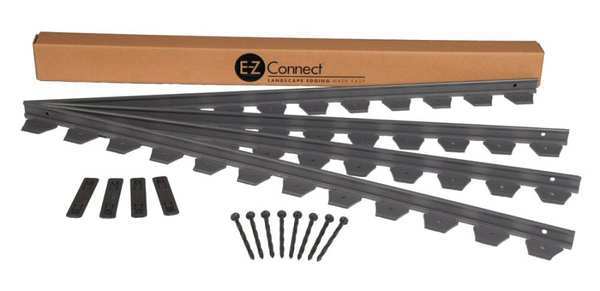 E-Z Connect No-Dig Landscape, Edge Project Kit, BLACK 1504BK-16C