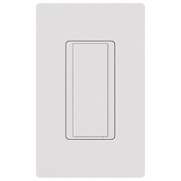 Lutron Wall Switch, 1-Pole, On/Off, White MA-AS-WH