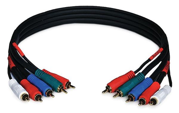 Monoprice RCA Cable, RG-59/U, 5 RCA, 1.5 ft. 5355