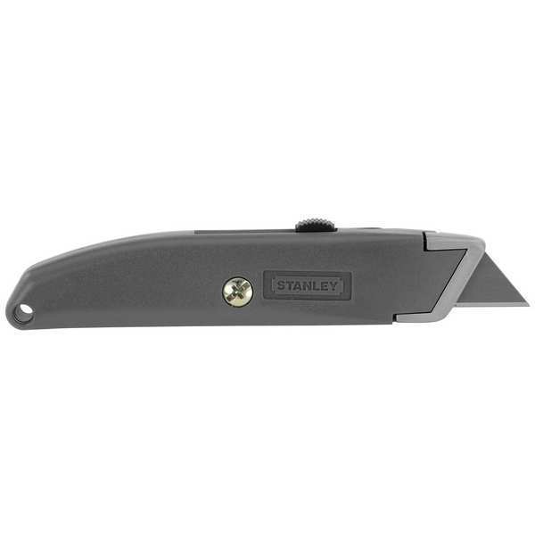 Stanley Utility Knife, Retractable, Utility, General Purpose, Plastic, 6 in  L. 10-175