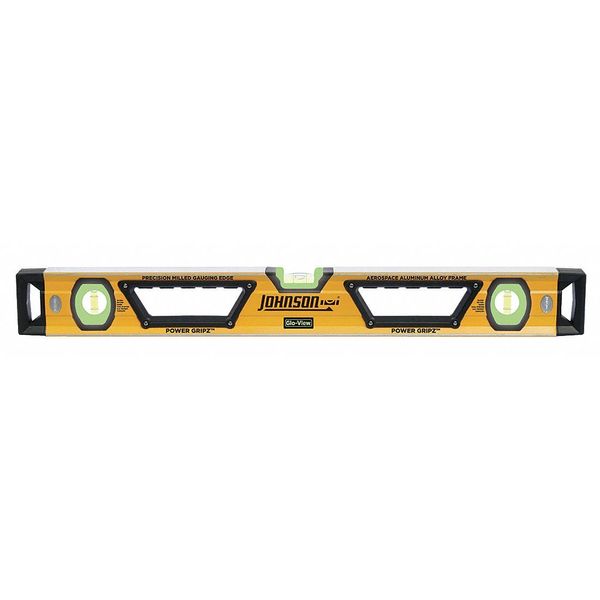 Johnson Level & Tool Box Beam Level, 24 In, Glo-View(R) 1707-2400