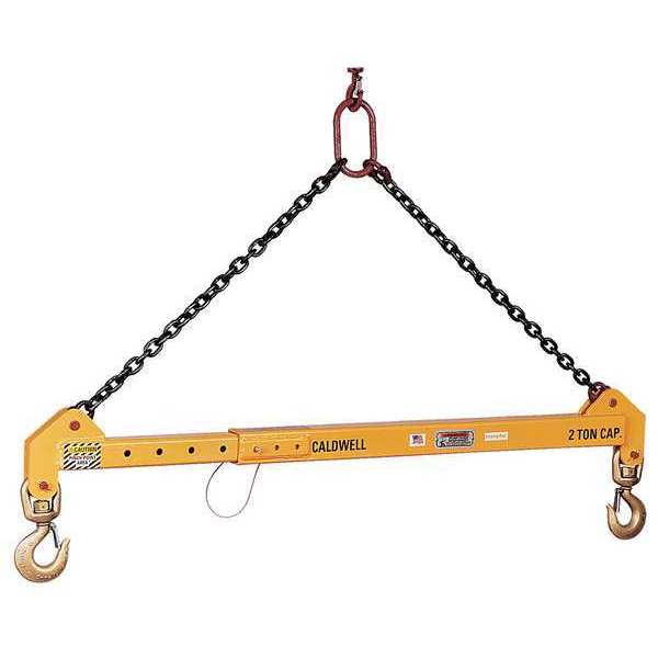 Standard Adjustable Lifting Beam w/ Swivel Hooks - 4,000 Lb