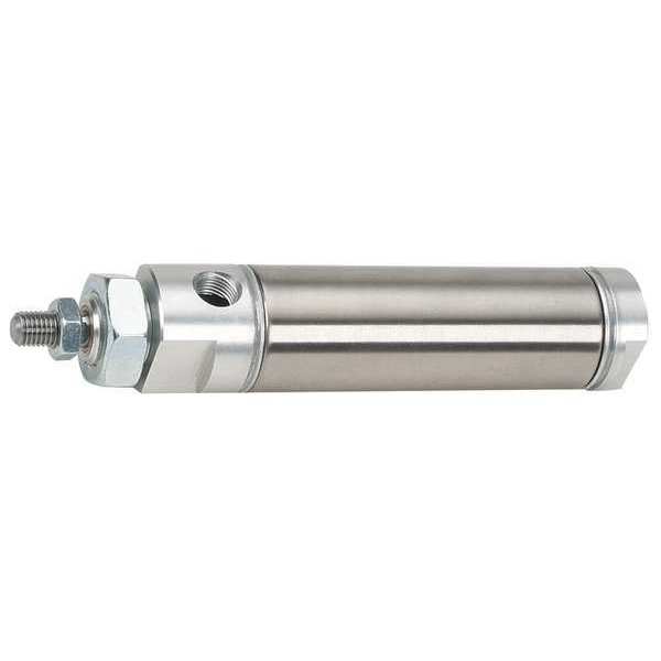 Speedaire Air Cylinder, 2 in Bore, 12 in Stroke, Round Body Double Acting NCDMB200-1200