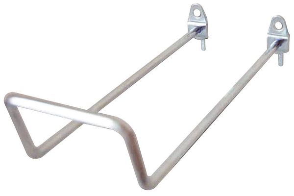 Zoro Select Double Closed-End Pegboard Hook, 8 In, PK5 5TPF1