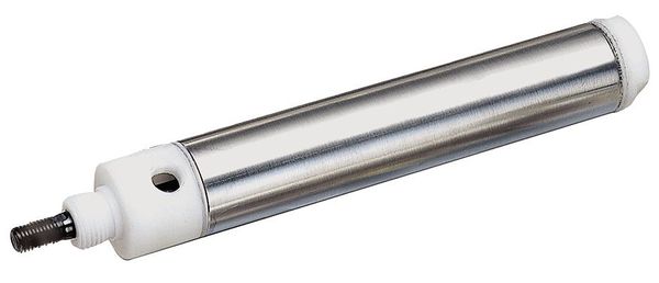 Speedaire Air Cylinder, 9/16 in Bore, 1/2 in Stroke, Round Body Double Acting 5TRG9
