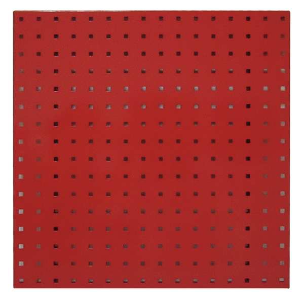 Zoro Select Square Hole Pegboard, 24x24, Red, PK2 5TPC0